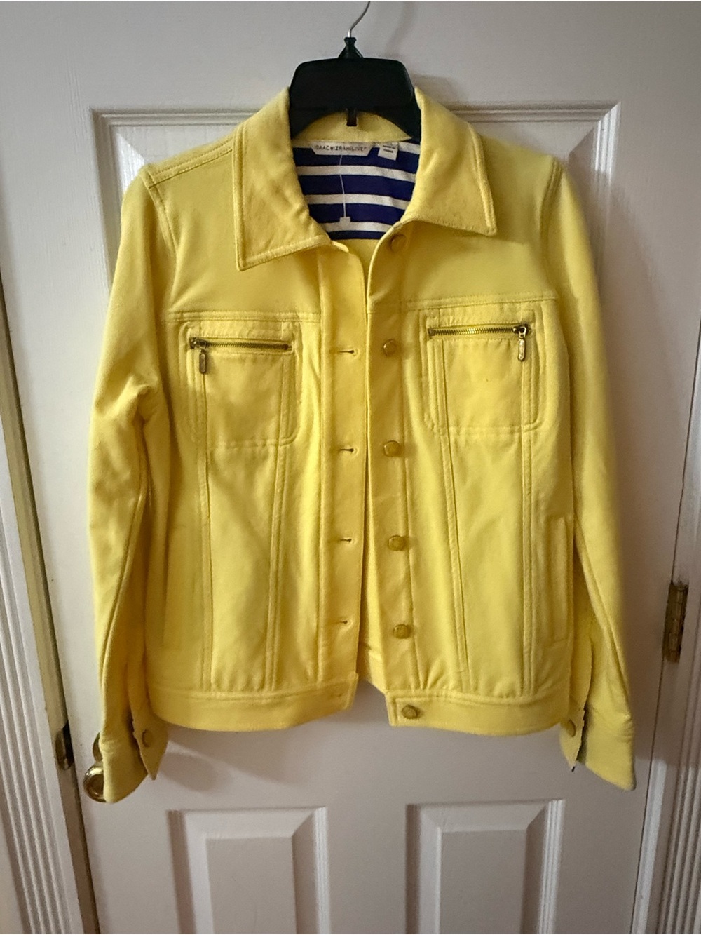 Isaac Mizrahi Bright Yellow Jacket